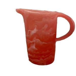 Pichet en résine marbrée bleue >6L, capacité personnalisable, design minimaliste, durable, écologique, compatible lave-vaisselle, pour boissons et fêtes - Product Image 4