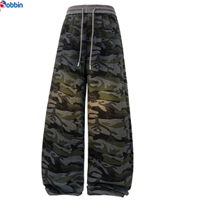 Top Trending Men's <b>Winter</b> Sport Pants Customized Men's Camo Sports Pants 100% Polyester Breathable Loose Wide Leg Mid Waist - Product Image 3