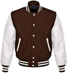 Original Design Manufacturer Wholesale Plain <b>Men</b> Varsity <b>Jacket</b> Black Color Baseball with Leather Sleeves Varsity <b>Jacket</b> - Product Image 3