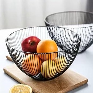 Panier à fruits en fer de qualité supérieure pour la décoration de table de mariage ou de maison, article décoratif de table, ustensile de cuisine, design élégant - Product Image 3