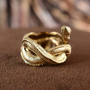 Unique Design Gothic 18k Gold Plated Snake Wrap <b>Ring</b> Adjustable Serpent <b>Statement</b> <b>Ring</b> Antique Brass <b>Ring</b> For Wholesale/OEM/ODM - Product Image 6