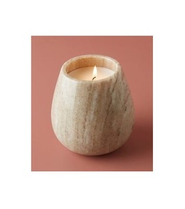Handcrafted Marble Candle Wax Jar For Soy Wax Candle Pouring And Decorative Gift Packaging Collection - Product Image 1