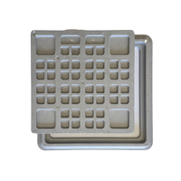 Couvercle de regard carré en PRV de qualité supérieure 18x18 pouces, couvercle d'accès utilitaire robuste pour la construction, capacité de charge de 3 tonnes, solution de revêtement de sol industriel