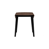 Table à manger ronde extensible en bois massif, style mid-century modern, durable et peu encombrante, plateau en bois, garantie 1 an, utilisation hôtelière