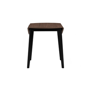 Space-Saving Mid-Century Modern <b>Folding</b> Round Walnut Dining <b>Table</b> with Melamine Finish MDF Top for Small Dining Rooms. - Product Image 3