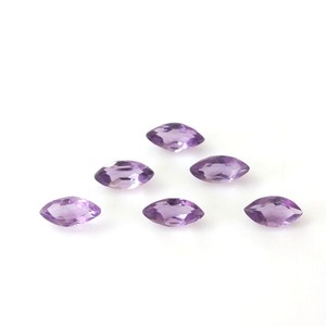 Piedras Preciosas Sueltas de Amatista Púrpura Natural, Corte Marquesa, 5x10mm, Calibradas y Facetadas, para Fabricación de Anillos, Joyería Fina, Venta al Por Mayor - Product Image 1