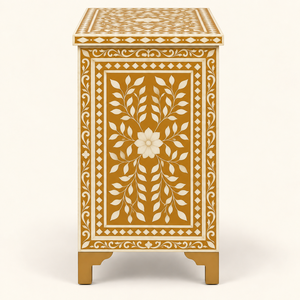 Mueble de Madera con Incrustaciones de Hueso, Gabinete de Almacenamiento de Lujo Hecho a Mano, Exportador de Muebles Indios al por Mayor, Mueble para Sala de Estar - Product Image 4