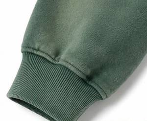 Sudadera con Capucha y Cremallera Extra Grande para Hombre, Color Verde Sólido, Teñida, 100% Algodón, Felpa Francesa, Ropa Casual de Otoño - Product Image 4