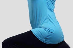 Modest Women Custom Muslim Fitness Gym Wear Modest T Shirts Long Loose Workout Activewear <b>Tops</b> Sportswear Workout Breathable - Product Image 2