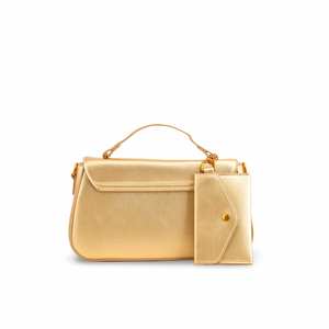 P36140กระเป๋าสะพายผู้หญิงสีทองทางการ - Product Image 1