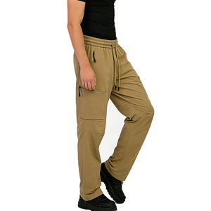 Chaqueta Cortavientos para Hombre, Corte Ajustado, 100% Algodón, Multibolsillos, Informal, para Trabajo al Aire Libre, Ecológica, Ligera, con Cintura Elástica - Product Image 5