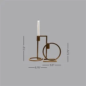Nouveau Porte-bougie en métal fait main tendance, Décoration d'intérieur de luxe haut de gamme, Fournisseur d'usine en gros, Porte-bougie en métal écologique - Product Image 2