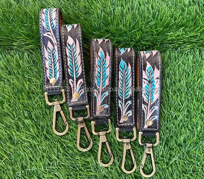 Black With Turquoise Tooling