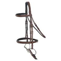 Bridon équestre en cuir pailleté OEM, anatomique, avec logo personnalisé, MH GLOBAL EXPORTS, rênes rembourrées douces