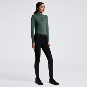 High Quality 4way Stretch Horse Riding Equestrian Shirt Top <b>Base</b> <b>Layer</b> Competition Show Shirt Polo in Soft Feel Technical Fabric - Product Image 2