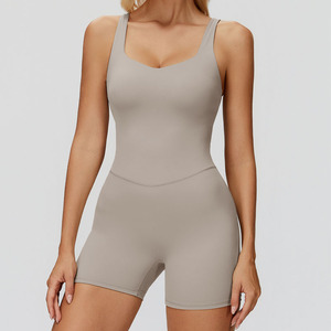 Mono de yoga de una pieza para mujer al por mayor, control de abdomen, levantamiento de glúteos, ajuste delgado, body de entrenamiento, ropa deportiva de fitness de alta elasticidad - Product Image 4