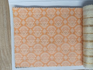 Elegant Nonwoven Polyester Embroidery Fabric with Floral Beads Work Design for Women & Girls Wedding Dresses & Accessories - Product Image 5