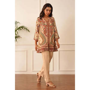 ชุดเซ็ตพิมพ์ลายดิจิทัลสวยงามสำหรับงานปาร์ตี้ เอวสูง ดีไซน์ทันสมัย - Product Image 6