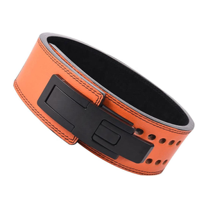 Cinturón de Levantamiento de Pesas de Cuero Genuino de Alta Resistencia con Hebilla de Acero Ajustable para Gimnasio y Entrenamiento - Product Image 3