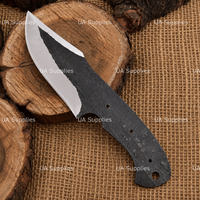 UA Supplies DIY Couteau EDC de chasse à pointe tombante en acier au carbone 1095, brut, épaisseur 0,5 mm, longueur 8 pouces, personnalisable OEM