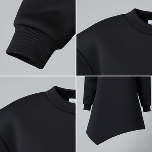 Suéter de Punto de Invierno para Mujer, Diseño de Lujo, Estructurado, 100% Algodón, Manga Arquitectónica 3D, Tejido de Alta Calidad - Product Image 4