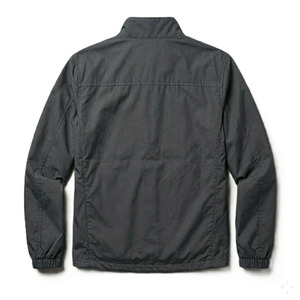 Hot Selling Custom <b>Lightweight</b> Utility Grey Nylon Windbreaker Men's <b>Jackets</b> Full Zip Stand Collar Outdoor Casual OEM Outerwear - Product Image 4