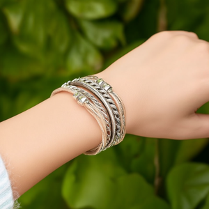 Tibetan Silver Multilayer Fashion Charm Bracelet - Product Image 3