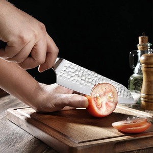 Custom Handmade Seven-Piece Chef <b>Set</b> Damascus Steel Blades 3.9in Blade Length Straight Edge Ambidextrous <b>Sharp</b> Durable Wooden - Product Image 5