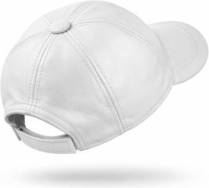 Custom Autumn Winter Leather Baseball Cap Warm Genuine Leather <b>Dad</b> <b>Hat</b> High Quality OEM Private Label Cap - Product Image 4