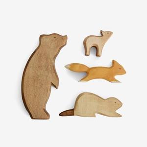 Handmade <b>Wooden</b> Bear Figurine Carved Animal Educational Eco-Friendly Durable <b>Wooden</b> Kids Toy Freestanding Craft - Product Image 2