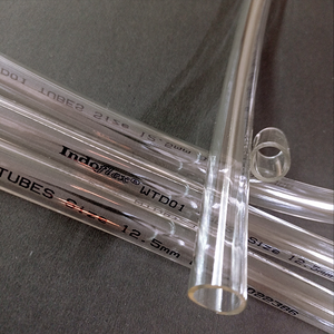Tubo de PVC Transparente de 12 mm, Manguera Flexible Transparente, Tubo de Descarga de Agua, Tubo Redondo Extruido para Transferencia de Fluidos - Product Image 1