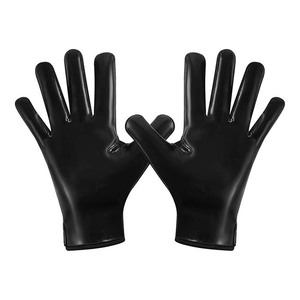 Gants de football américain de haute qualité en silicone bicolore, performance professionnelle, avec matériau de contact adhérent pour jeunes et adultes - Product Image 2