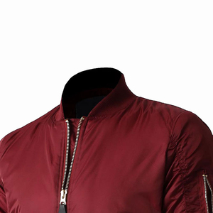 Chaqueta Bomber para Hombre en Color Sólido, Material 100% Poliéster, Chaquetas Bomber para Hombre de Alta Calidad - Product Image 2
