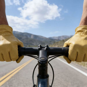 Gants de conducteur en cuir personnalisés, prix d'usine OEM ODM, cuir véritable souple, confortables, durables, gants de travail de sécurité - Product Image 2