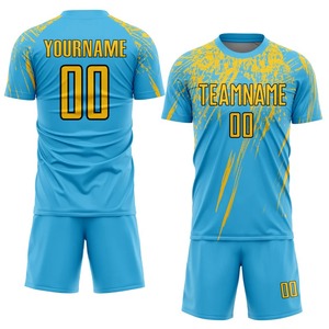 ชุดยูนิฟอร์มฟุตบอลมืออาชีพ เสื้อฟุตบอลระบายอากาศสำหรับทีม - Product Image 1
