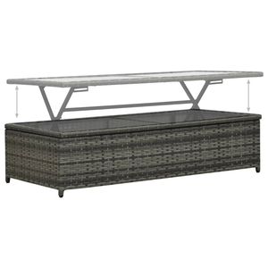 Set da Pranzo da Esterno Espandibile in Polyrattan Antracite di Media Dimensione per Giardino e Patio - Product Image 5