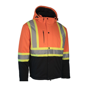 Chaqueta Bomber de Alta Visibilidad, Chaqueta de Seguridad Laboral de Dos Tonos para Hombre, Chaquetas de Seguridad Reflectantes de Alta Visibilidad para Hombre, Genuinas para Adultos - Product Image 6