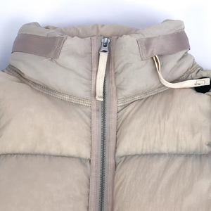 Veste matelassée personnalisée en coton respirant 100% pour homme, avec manches amovibles, fermeture éclair, doudoune unisexe, hiver 2026 - Product Image 2