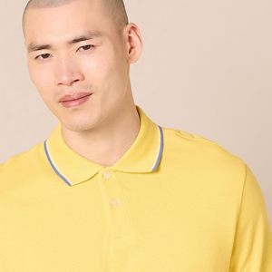 Chemise de golf pour homme à manches courtes, personnalisée, de luxe, en piqué confortable, 220 grammes, fabrication OEM ODM, usine de vêtements au Bangladesh - Product Image 1
