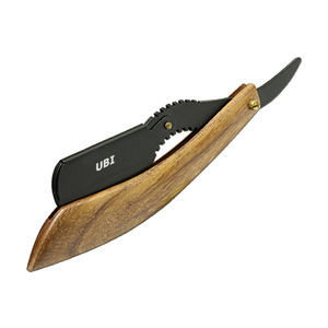 Lames de rasoir à bord simple UBI Ultimate, interchangeables, en acier à haute teneur en carbone, manche en bois, lame de rasoir non jetable - Product Image 3