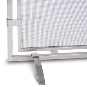 Protector de Chimenea Metálico Contemporáneo de Marco Delgado, Malla Protectora Resistente al Calor y Chispas para Chimeneas Independientes - Product Image 3
