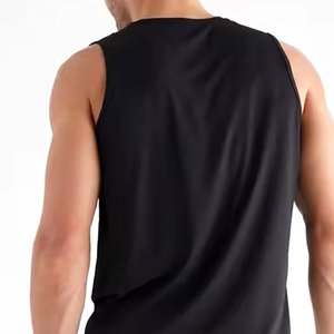 Hot Selling Summer Casual Men's 100% Cotton Quick Dry Gym Fitness Tank <b>Tops</b> Basic Fitness Customized Logo Breathable - Product Image 6