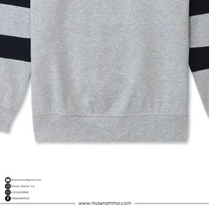 เสื้อสเวตเชิ้ตดีไซน์แผงคุณภาพสูง โลโก้สั่งทำ ผ้าฝ้าย 100% คอกลม ยูนิเซ็กซ์ OEM สตรีทแวร์ เสื้อพูลโอเวอร์แบบเรียบ ผู้ผลิตเสื้อจั๊มเปอร์ - Product Image 6