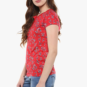 เสื้อยืดสกรีนโลโก้ผู้หญิง แฟชั่นใหม่ ขายส่ง เสื้อยืดแขนสั้นคุณภาพสูงสำหรับผู้หญิง - Product Image 6