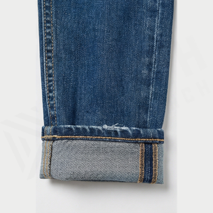 Jean en denim délavé coupe slim à jambe droite pour homme, taille mi-haute, en coton, style décontracté, collection automne - Product Image 6