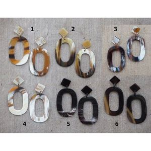 ต่างหูเขาควายออกแบบทำมือหรูหราคริสตัลเครื่องประดับแฟชั่น - Product Image 3