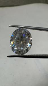 Pierre précieuse Moissanite naturelle de 5,21 carats, taillée au laser, de forme ovale, blanche, brillante, pour bague de fiançailles, pendentif, sur mesure, haute qualité - Product Image 3