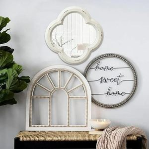 Vintage <b>Small</b> Scalloped Wall <b>Mirror</b> Decorative Accent <b>Mirror</b> for Living Room Bedroom Entryway Bathroom Wall Decor - Product Image 5