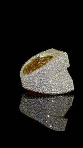 Custom Z Letter <b>Ring</b> Baguette Round VVS Lab Grown 925 Silver Iced Out <b>Initial</b> Jewelry Diamond Test Passed Manufacturer Rapper - Product Image 5