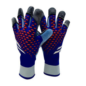Nouveaux gants de gardien de but de football blancs en cuir PU, antidérapants, respirants, avec sangle de poignet réglable, équipement sportif unisexe - Product Image 2